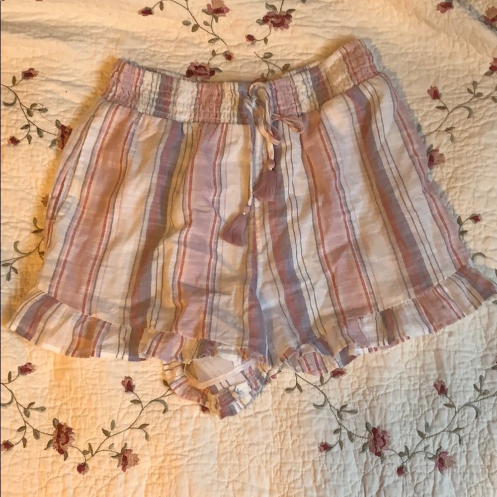 long striped shorts